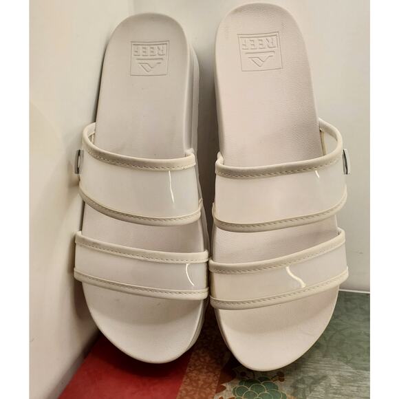 REEF Vista Hi Energy Women's Size 9.5 White Cushion Comfort Sandals - Picture 3 of 10